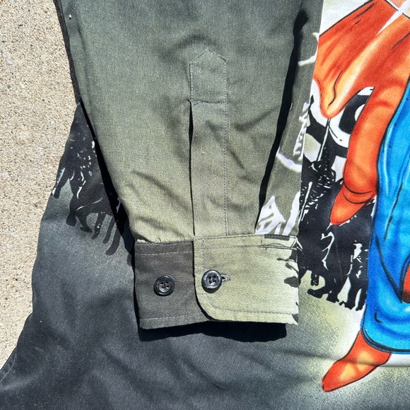 Vintage Blacksmith Japanese Manga Shirt Samurai 90's Button Long Sleeve size XL - Picture 9 of 14